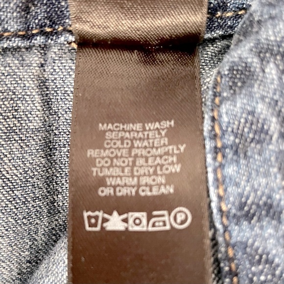 DKNY Jeans Denim Embroidered A-Line Skirt - Picture 8 of 9